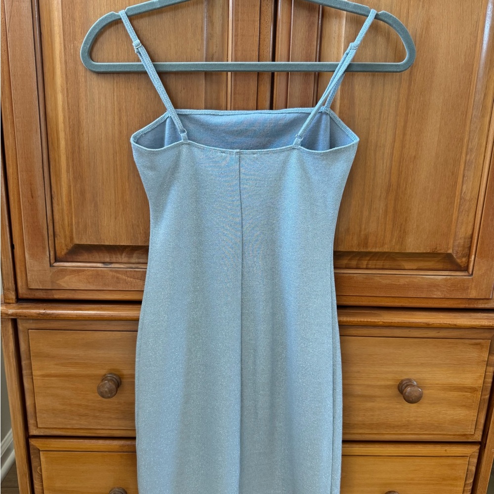 Forever 21 Silver Shimmer Mini Dress - Picture 3 of 6